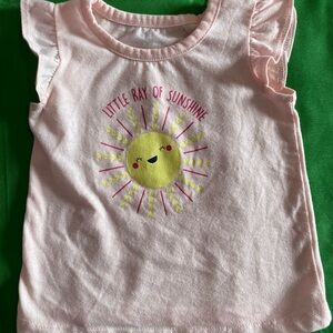 Pink Kids Shirt with Sun Design